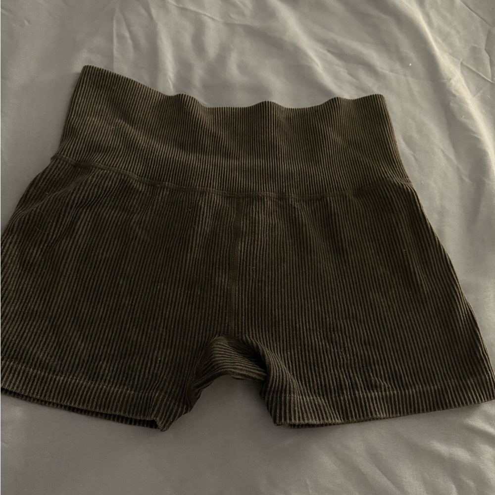 Forever 21 Ribbed High Waist Shorts Work Out